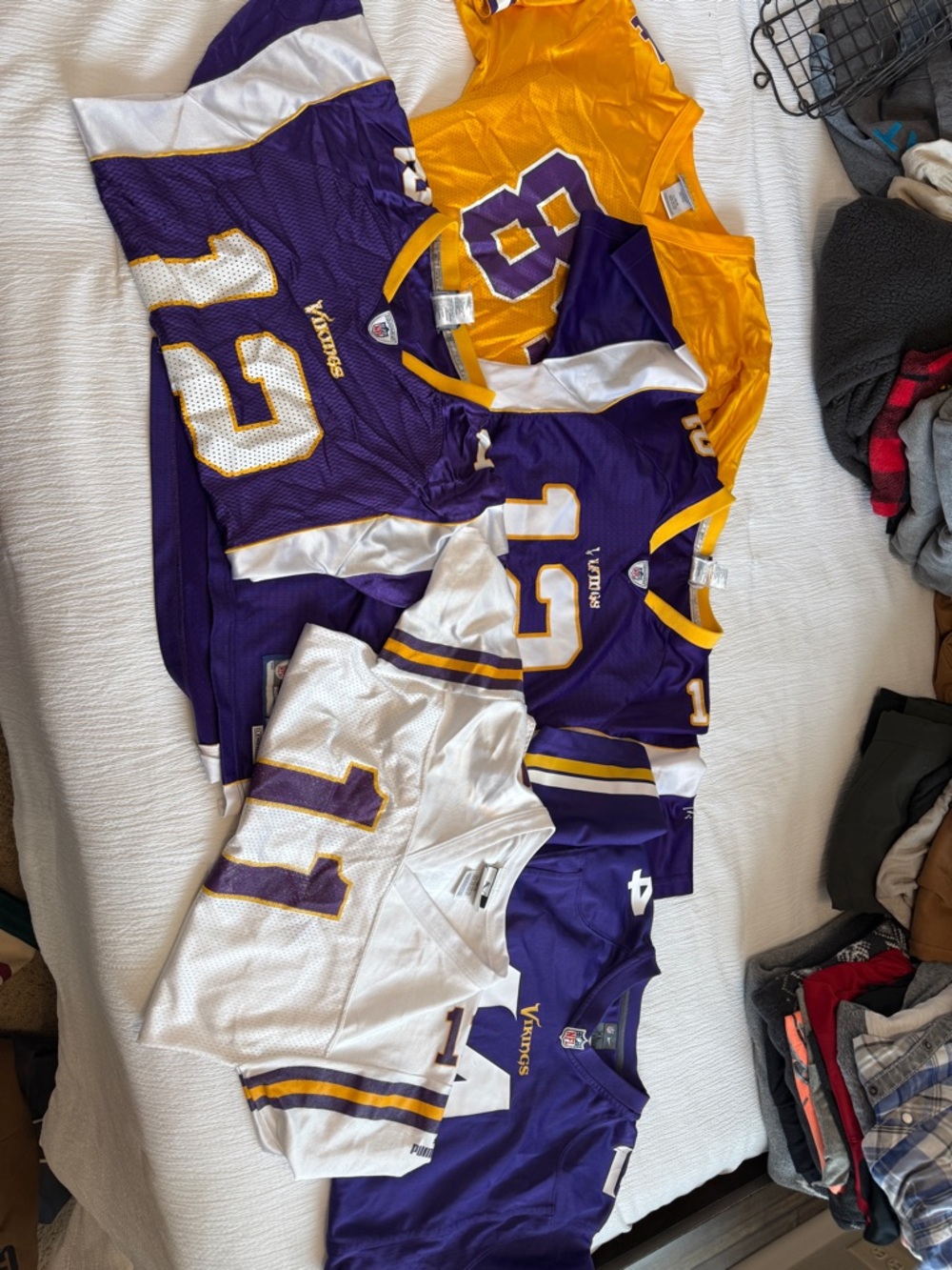 Minnesota Vikings Kids Jersey - Purple/White/Gold Team Shirt